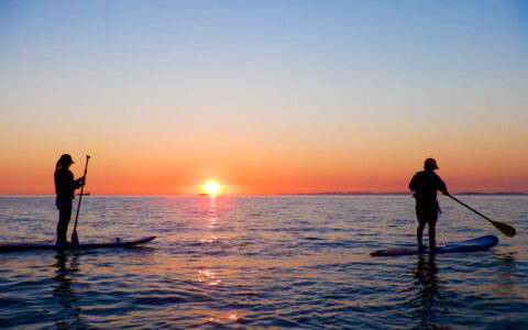 サンセットSUP_夕日③-2